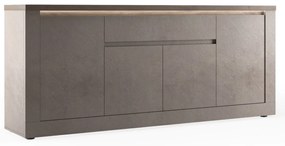 Έπιπλο Τηλεόρασης Ανθρακί Οξειδωμένο 121x43x57