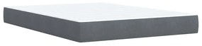 ΚΡΕΒΑΤΙ BOXSPRING ΜΕ ΣΤΡΩΜΑ ΣΚΟΥΡΟ ΓΚΡΙ 140X190 ΕΚ. ΒΕΛΟΥΔΙΝΟ 3288613