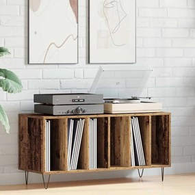 vidaXL Ντουλάπι δίσκων βινυλίου με ράφι artisan δρυς 100 x 38 x 48 εκ.