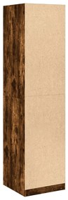vidaXL Ντουλάπα Χρώμα Καπνιστή Δρυς 50 x 50 x 200 εκ. από Επεξ. Ξύλο