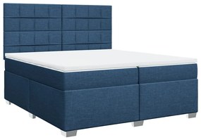 ΚΡΕΒΑΤΙ BOXSPRING ΜΕ ΣΤΡΩΜΑ ΜΠΛΕ 200X200 ΕΚ. ΥΦΑΣΜΑΤΙΝΟ 3290601