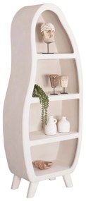 Ραφιέρα Σειρά Santorini MDF Σε Υπολευκό Χρώμα 80x38x196Yεκ