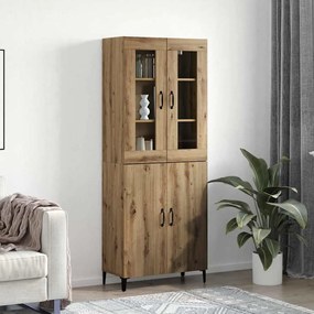 vidaXL Highboard 2 pcs Artisan Oak Επεξεργασμένο ξύλο