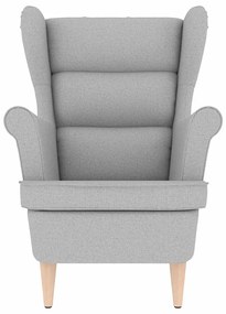 vidaXL πολυθρόνα Cloud Grey 74x84x100 cm Ύφασμα