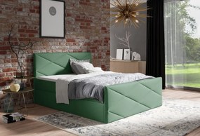 Επενδυμένο κρεβάτι Sergio Lux-Prasino-120 x 200