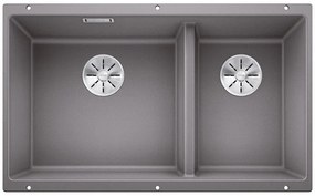 Blanco Subline 430/270-U Alu Metallic  SILGRANIT® PuraDur® Γρανιτένιος Νεροχύτης 80cm