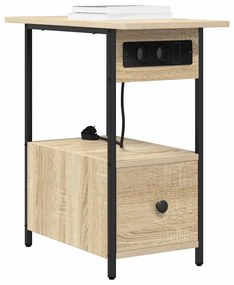 vidaXL Κομοδίνο Sonoma Δρυς 60 x 30 x 61 εκ Επεξεργασμένο ξύλο