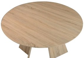 Τραπέζι Bibble MDF σε φυσική απόχρωση Φ120x76εκ 120x120x76 εκ.