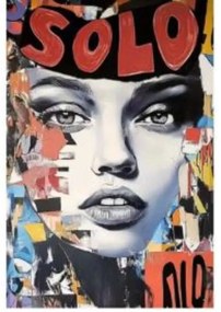 Framed Picture Muse Collage 80x120cm - Πολύχρωμο