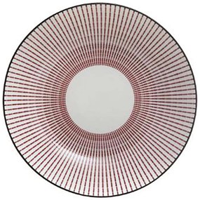 Πιάτο Βαθύ Lunis 07.160558B Φ20cm Πορσελάνινο Red Porcelain