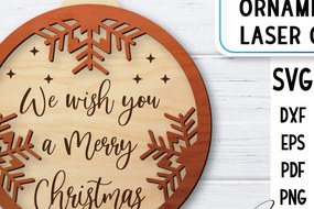 Σετ των 3 Intra απο ξύλο plywood 3mm-4mm πάχος Χριστουγεννιάτικο Στολίδι | Δίασταση 8x8 cm INTRAFABR-36577121