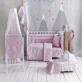 Παπλωματοθήκη Βρεφική Σετ 2τμχ Bright Baby Pink Ρυθμός 110x160cm 100% Cotton