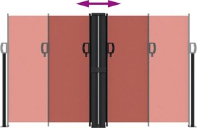 vidaXL Σκίαστρο Πλαϊνό Συρόμενο Τερακότα 140 x 1000 εκ.