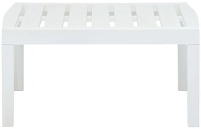 vidaXL Τραπεζάκι Κήπου Λευκό 78 x 55 x 38 εκ. Πλαστικό