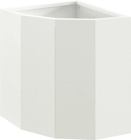 vidaXL Γωνιακό Ροδόδεντρο Λευκό 30 x 30 x 35 εκ Ατσάλι