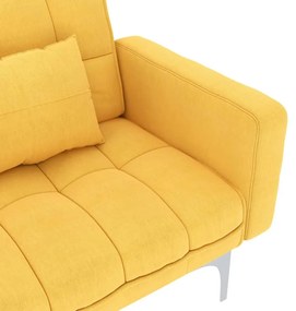 Καναπές - Κρεβάτι Κίτρινος Υφασμάτινος - Κίτρινο