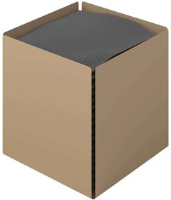 Κουτί Για Χαρτομάντηλα Κύβος 123-103 13x13x13cm Matt Beige Pam&Co Stainless Steel