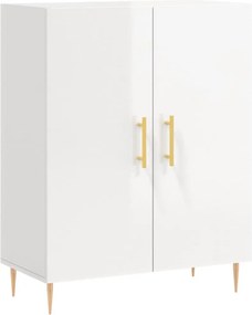 vidaXL Ντουλάπι Γυαλιστερό Λευκό 69,5x34x90 εκ. Επεξεργασμένο Ξύλο