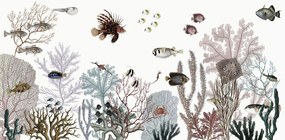 Roaring Reef Ταπετσαρια Τοιχου Λευκο Επιθυμητη Διασταση