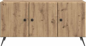 vidaXL Ντουλάπι TV Artisan Δρυς 99 x 34,5 x 50 εκ. Επεξεργασμένο Ξύλο