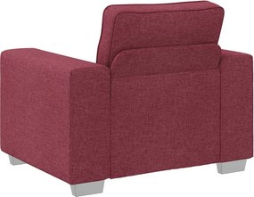 vidaXL Καθίσμα Σαλονιού Κόκκινο 100 cm ύφασμα