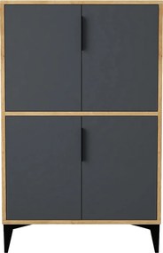 Ντουλάπι Sapphire Δρυς / Ανθρακί AFLOL 72x36.5x12