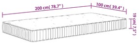 ΣΤΡΩΜΑ ΜΕ POCKET SPRINGS ΜΕΣΑΙΑ ΣΚΛΗΡΟΤΗΤΑ 100X200 ΕΚ. 372811