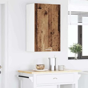 vidaXL Κρεμαστό ντουλάπι Παλαιό Ξύλο και Λευκό 50 x 31 x 80 εκ.