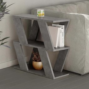 ΤΡΑΠΕΖΑΚΙ ΒΟΗΘΗΤΙΚΟ LAZENA MEGAPAP ΧΡΩΜΑ ΓΚΡΙ ΡΕΤΡΟ 60X22X57ΕΚ.