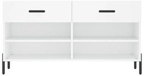 vidaXL Παπουτσοθήκη Λευκή 102 x 35 x 55 εκ. από Επεξεργασμένο Ξύλο