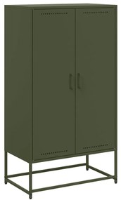 vidaXL Ντουλάπι Πράσινο Λαδί 68,5x38,5x123,5 εκ. από Ατσάλι