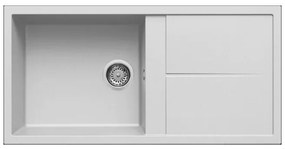 Νεροχύτης κουζίνας UNICO 480 Bianco 68 ELLECI 100x50cm
