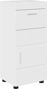 vidaXL Σετ Επίπλων Μπάνιου TULUM 4 pcs Υψηλής γυαλάδας λευκό