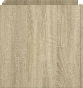 vidaXL Κομοδίνο Sonoma Δρυς 45x50x50 εκ. από Επεξεργασμένο Ξύλο