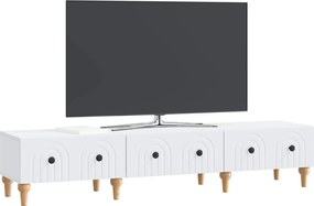vidaXL Ντουλάπι TV Λευκό 147 x 34,5 x 30 εκ Επεξεργασμένο Ξύλο