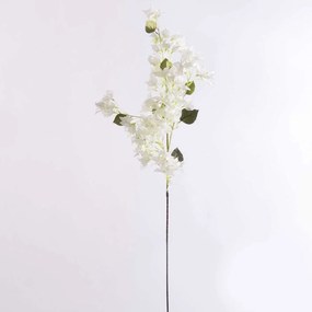 Τεχνητό Κλαδί Βουκαμβίλια 1291-7 120cm White Supergreens Ύφασμα,Πλαστικό