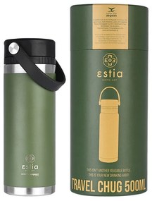 Estia 01-17811 Travel Chug Save Aegean Μπουκάλι Θερμός Forest Spirit, 500ml
