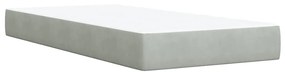 ΚΡΕΒΑΤΙ BOXSPRING ΜΕ ΣΤΡΩΜΑ ΑΝΟΙΧΤΟ ΓΚΡΙ 90X200 ΕΚ. ΒΕΛΟΥΔΙΝΟ 3289944