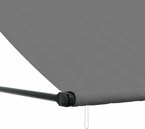 vidaXL Τέντα Συρόμενη Ανθρακί 300 x 150 εκ. από Ύφασμα και Ατσάλι