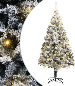 vidaXL Τεχνητό Χριστουγεννιάτικο Δέντρο με 300 LED Λευκό 180 cm