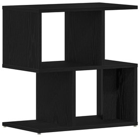 vidaXL Κομοδίνο 2 τμχ Μαύρο Δρυς 50x30x51,5 εκ Τεχνητό Ξύλο