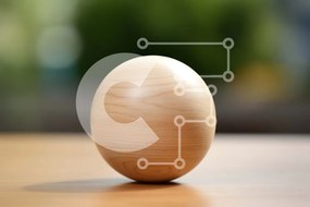 Intra Συλλεκτικό Ξύλινο Παζλ Plywood  4mm - Ξύλινο αυγό σε ένα ξύλινο τραπέζι Σε Ξύλινο Κουτί - Διαστάσεις Puzzle: 10x10 cm – 25 κομμάτια