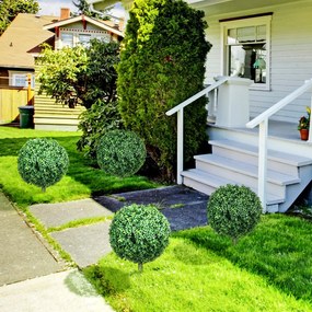 Τεχνητό πυξάρι σε σετ 2, ρεαλιστικό, αδιάβροχο, εύκολο στη φροντίδα, 70 cm