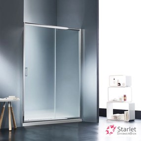Συρόμενη πόρτα καμπίνας ντουζιέρας Starlet 130 ύψους 180εκ. ρυθμιζόμενη από 127 έως 131εκ. Fabric Chrome SLS130F-100
