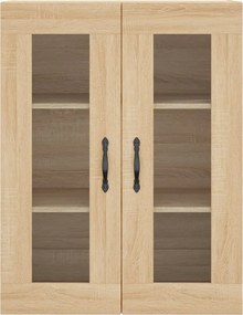 vidaXL Ντουλάπι Sonoma δρυς 69,5 x 34 x 180 εκ. από Επεξεργασμένο Ξύλο