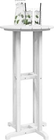 vidaXL Τραπέζι μπαρ Λευκό 55 x 55 x 107 cm Πολυαιθυλένιο