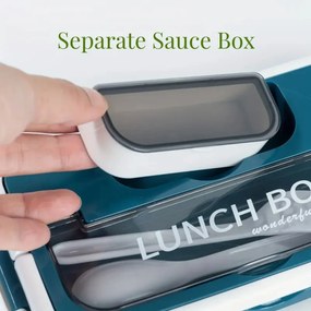 Πλαστικό Δοχείο Φαγητού 800ml με Μαχαιροπίρουνα - Μπλε