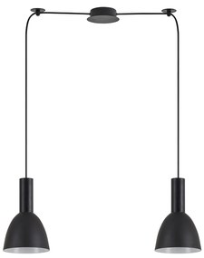 SE21-BL-4-BL2-MS2 ADEPT TUBE Black Pendant Black Metal Shade+ HOMELIGHTING 77-8550