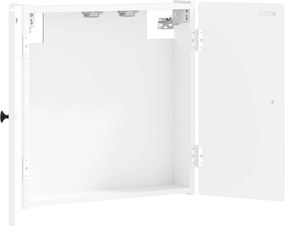 vidaXL Ντουλάπα Πινάκων Βελών EDE Λευκό 52,5 x 10,5 x 53,5 εκ.