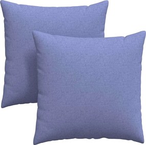 vidaXL Μαξιλάρι Καναπέ 2 pcs Μπλε τζην 60 x 60 cm ύφασμα